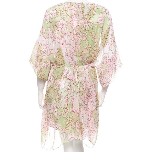 DIANE VON FURSTENBERG Iniko Silk Floral Print Dress Size US 10 - Picture 6 of 16